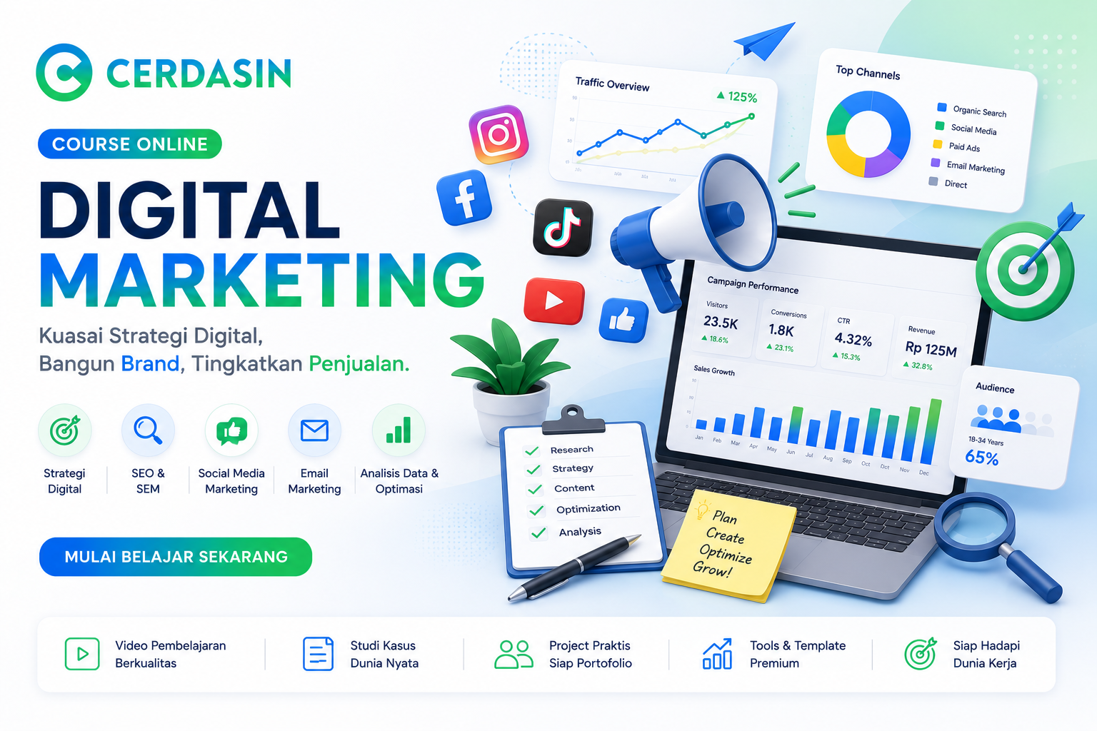Digital Marketing: Mulai dari Nol sampai Jago